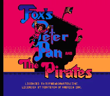 Fox's Peter Pan & the Pirates - The Revenge of Captain Hook (USA) screen shot title